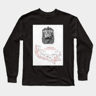 Southern Pacific Map Long Sleeve T-Shirt